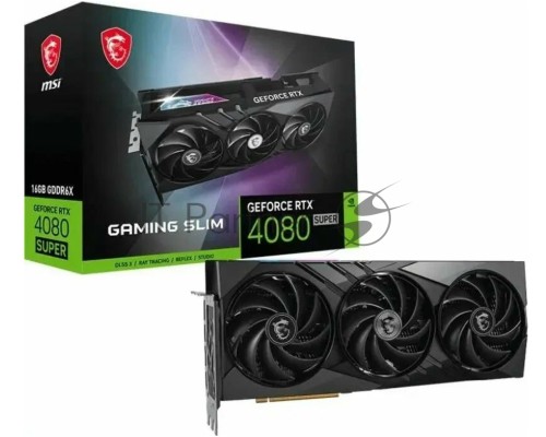 Видеокарта MSI PCIE16 RTX4080 SUPER 16GB 4080 SUP 16G GAMING SLIM