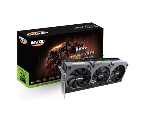 Видеокарта INNO3D RTX 4080 Super X3 OC//RTX4080 Super, HDMI, DP*3, 16G,D6X
