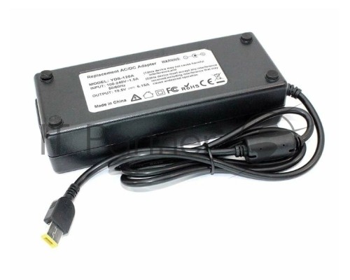 Блок питания (сетевой адаптер) для ноутбуков Lenovo 19.5V 6.15A Rectangle (прямоугольный), OEM