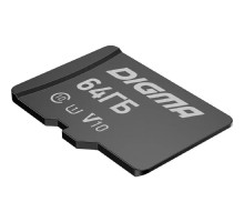 Micro SecureDigital 64GB Digma CARD10 V10 + adapter DGFCA064A01