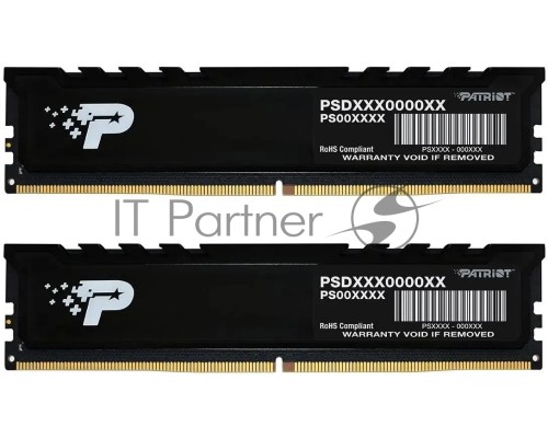 Оперативная память Patriot 32GB DDR5 4800 (2*16Gb) Signature Premium Радиатор 1.1 В черный PSP532G4800KH1 Оперативная память Patriot 32GB DDR5 4800 (2*16Gb) Signature Premium Радиатор 1.1 В черный PSP532G4800KH1