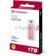 Внешний накопитель SSD Transcend 1.0Tb ESD300 <TS1TESD300P> (USB3.2 gen 2, Type C, 1050/950Mbs, 3D NAND, 60x20x7.8mm, 9g) розовыйВнешний накопитель SSD