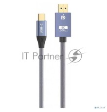 Кабель адаптер двунаправленный KS-is KS-536PB USB-C M DisplayPort 1.4 M, 1.8м премиум