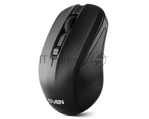 Мышь беспроводная SVEN RX-270W черный, 1600 dpi, радиоканал, USB, кнопки - 4