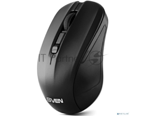 Мышь беспроводная SVEN RX-270W черный, 1600 dpi, радиоканал, USB, кнопки - 4