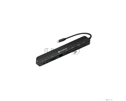 Док-станция USB-C 9-в-1 ORIGO OU3350SNPD/A1A USB 3.0, 2xUSB 2.0, USB-C/PD 3.0, HDMI, Gigabit LAN, SD/TF/microSD, TRRS, Mic