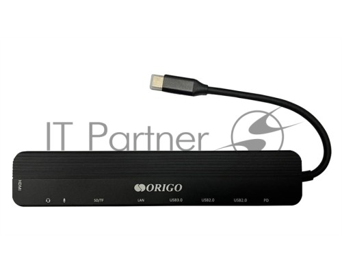 Док-станция USB-C 9-в-1 ORIGO OU3350SNPD/A1A USB 3.0, 2xUSB 2.0, USB-C/PD 3.0, HDMI, Gigabit LAN, SD/TF/microSD, TRRS, Mic