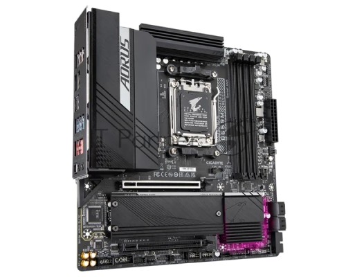 Материнская плата GIGABYTE B650M AORUS ELITE, Socket AM5, AMD B650, 4xDDR5, 4xSATA, 2xM.2, 1xPCI-E 4.0 x16, 1xPCI-E 4.0 x4, 1xHDMI, 1xDP, 1x 2.5Gb LAN, 5xUSB-A 3.2 Gen 1, 2xUSB-A 3.2 Gen 2, 4xUSB-A 2.0, 1xUSB-C 3.2 Gen 2, 2x3.5 мм, 7.1, Micro-ATX