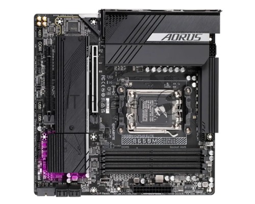 Материнская плата GIGABYTE B650M AORUS ELITE, Socket AM5, AMD B650, 4xDDR5, 4xSATA, 2xM.2, 1xPCI-E 4.0 x16, 1xPCI-E 4.0 x4, 1xHDMI, 1xDP, 1x 2.5Gb LAN, 5xUSB-A 3.2 Gen 1, 2xUSB-A 3.2 Gen 2, 4xUSB-A 2.0, 1xUSB-C 3.2 Gen 2, 2x3.5 мм, 7.1, Micro-ATX