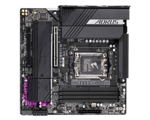 Материнская плата GIGABYTE B650M AORUS ELITE, Socket AM5, AMD B650, 4xDDR5, 4xSATA, 2xM.2, 1xPCI-E 4.0 x16, 1xPCI-E 4.0 x4, 1xHDMI, 1xDP, 1x 2.5Gb LAN, 5xUSB-A 3.2 Gen 1, 2xUSB-A 3.2 Gen 2, 4xUSB-A 2.0, 1xUSB-C 3.2 Gen 2, 2x3.5 мм, 7.1, Micro-ATX