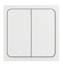 Яндекс Умный выключатель 2-хкл. универсальный белый [YNDX-00535]