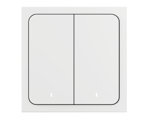 [станция/гаджет] Яндекс Умный выключатель 2-хкл. универсальный белый [YNDX-00535]