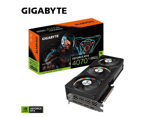 Видеокарта Gigabyte GV-N407TSGAMING-16GD RTX4070Ti SUPER GAMING 16GB GDDR6X 256bit 3xDP HDMI 3FAN RTL