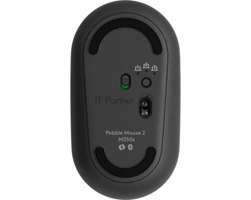 Мышь беспроводная Logitech Pebble 2 M350S графитовый, 4000 dpi, Bluetooth, кнопки - 3