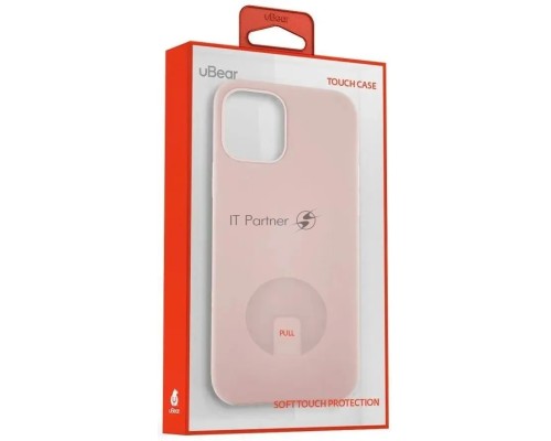 Чехол (клип-кейс) uBear для Apple iPhone 12 Pro Max Touch Case светло-розовый (CS63LR67TH-I20)