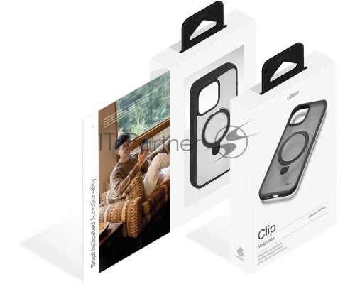 Чехол (клип-кейс) uBear для Apple iPhone 15 Plus Clip Mag Case with MagSafe черный (CS300BL67RG-I23M)