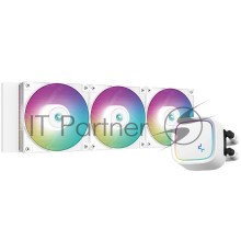 Система водяного охлаждения Deepcool LE720 Soc-AM5/AM4/1151/1200/1700 белый 4-pin 19-33dB Al 250W 1570gr Ret