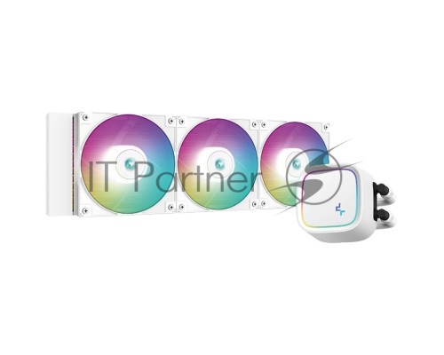 Система водяного охлаждения Deepcool LE720 Soc-AM5/AM4/1151/1200/1700 белый 4-pin 19-33dB Al 250W 1570gr Ret