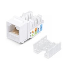 Exegate EX297337RUS Модуль-вставка Keystone Jack RJ-45 ExeGate KJ-8P8C-U-C5e-180-Dual (Кат.5e, неэкранированная, 180 градусов, IDC Krone/110)