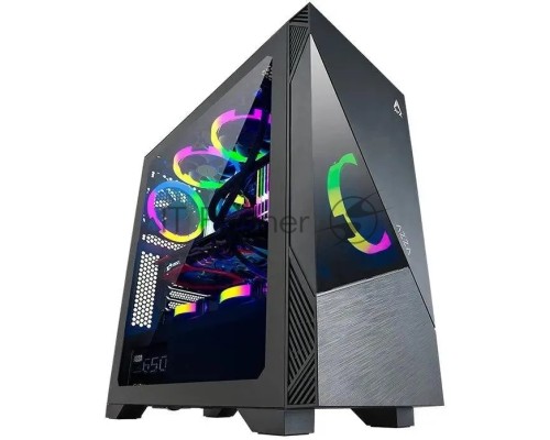Компьютерный корпус Azza Eclipse черный без БП ATX 9x120mm 5x140mm 2xUSB2.0 1xUSB3.0 audio bott PSU