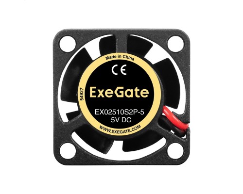[Вентиляторы] Exegate EX295187RUS Вентилятор 5В DC ExeGate EX02510S2P-5 (25x25x10 мм, Sleeve bearing (подшипник скольжения), 2pin, 10000RPM, 22dBA)