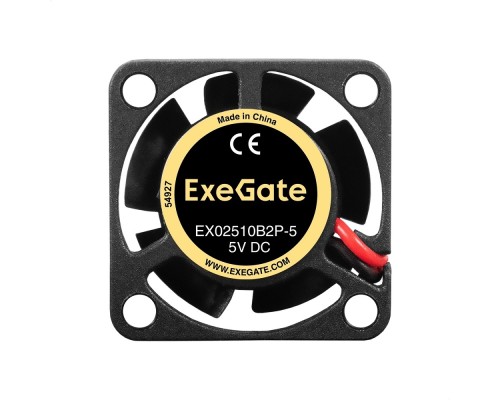 [Вентиляторы] Exegate EX295189RUS Вентилятор 5В DC ExeGate EX02510B2P-5 (25x25x10 мм, 2-Ball (двойной шарикоподшипник), 2pin, 10500RPM, 22.5dBA)