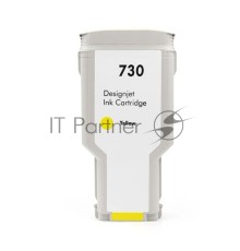 Струйный картридж NV Print 730 (NV-P2V70A) Yellow для HP DesignJet T1700, T1600, T2600 (300 мл)