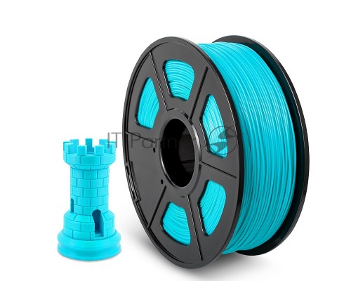 Филамент NVPRINT ABS Cyan для 3D печати диаметр 1.75мм  длина 330 метров  масса 1 кг