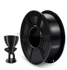 Филамент NVPRINT Silk PLA+ Black для 3D печати диаметр 1.75мм  длина 330 метров  масса 1 кг