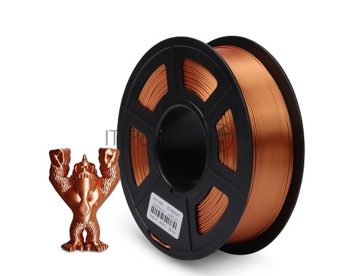 Филамент NVPRINT Silk PLA+Copper для 3D печати диаметр 1.75мм  длина 330 метров  масса 1 кг
