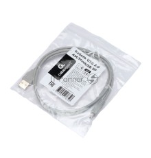 Кабель USB2.0 Cablexpert CC-USB2-AM5P-3-N, AM/MiniUSB, медь, экран, Pro, 0.9м серый, пакет