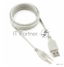 Кабель USB 2.0 Cablexpert CC-USB2-AMBM-6-N, AM/BM, медь, 1.8м, серый, пакет