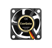 Exegate EX297016RUS Вентилятор 12В DC ExeGate EX04020B3P (40x40x20 мм, 2-Ball (двойной шарикоподшипник), 3pin, 6300RPM, 28dBA)