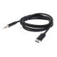 Кабель-переходник USB Cablexpert CCAB-CM35M-1M-B, Type-C/Jack3.5, Mobile, 1м, черн, коробка