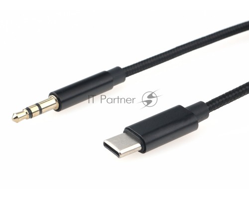 Кабель-переходник USB Cablexpert CCAB-CM35M-1M-B, Type-C/Jack3.5, Mobile, 1м, черн, коробка Кабель-переходник USB Cablexpert CCAB-CM35M-1M-B, Type-C/Jack3.5, Mobile, 1м, черн, коробка