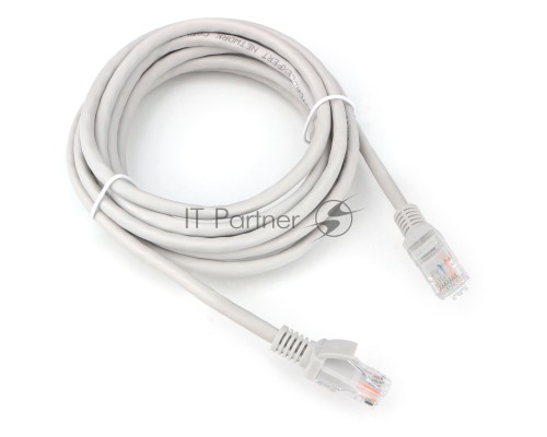 Патч-корд LSZH UTP Cablexpert PP31-3M кат.5e, 3м, литой, многожильный (серый)