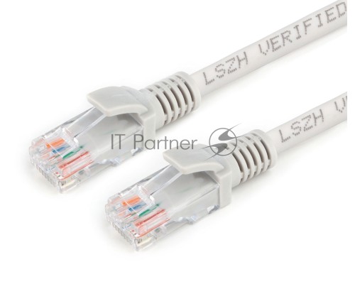 Патч-корд LSZH UTP Cablexpert PP31-3M кат.5e, 3м, литой, многожильный (серый)