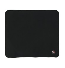 Коврик для мыши Gembird MP-35-30-BLACK, черный, 350х300х3мм, ткань+резина, оверлок, коробка