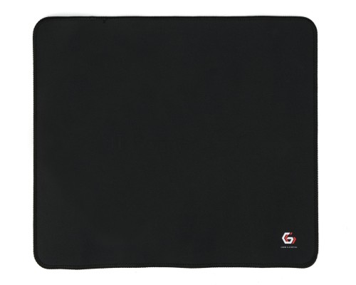 Коврик для мыши Gembird MP-35-30-BLACK, черный, 350х300х3мм, ткань+резина, оверлок, коробка