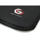Коврик для мыши Gembird MP-35-30-BLACK, черный, 350х300х3мм, ткань+резина, оверлок, коробка