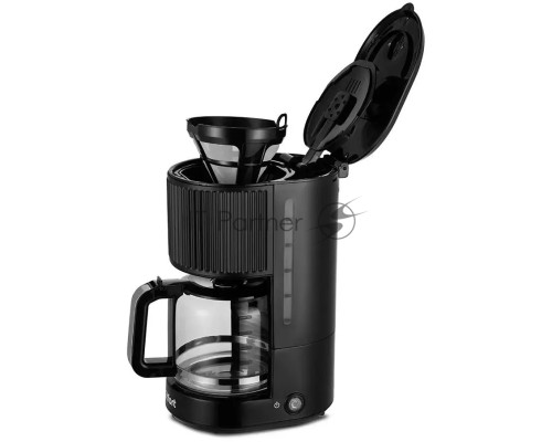 Кофеварка капельная Kitfort КТ-7236 черный, исп. кофе - молотый, 1.25 л, 1080 Вт.