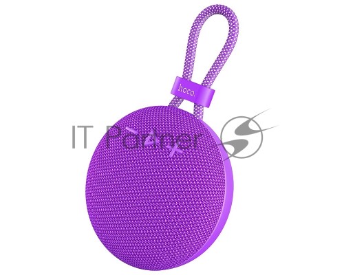 Портативная колонка круглая HOCO BS60, фиолетовый