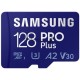 Флеш карта microSDXC 128GB Samsung PRO Plus Class 10, A2, V30, UHS-I (U3), W 130 МБ/с, R 180 МБ/с, <MB-MD128SA/KR> адаптер на SD