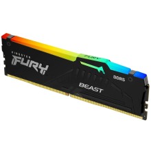 Оперативная память Kingston 16Gb DDR5 5600 (1*16Gb) DIMM RGB Fury Beast Black Expo Ret