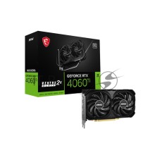 Видеокарта MSI RTX4060Ti 8G VENTUS 2X BLACK E1 OC RTX4060Ti 8G VENTUS 2X BLACK E1 OC