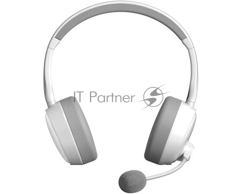 Наушники с микрофоном A4Tech BH230 белый/серый мониторные BT оголовье (BH230 WHITE)
