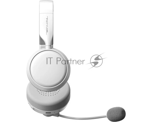 Наушники с микрофоном A4Tech BH230 белый/серый мониторные BT оголовье (BH230 WHITE)