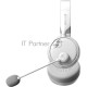 Наушники с микрофоном A4Tech BH230 белый/серый мониторные BT оголовье (BH230 WHITE)