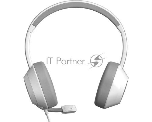 Наушники с микрофоном A4Tech Fstyler FH150U белый/серый 2м накладные USB оголовье (FH150U WHITE)