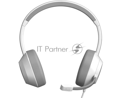 Наушники с микрофоном A4Tech Fstyler FH150U белый/серый 2м накладные USB оголовье (FH150U WHITE)
